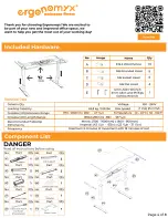 Preview for 4 page of Ergonomyx Workspace Fitness Assembly Manual