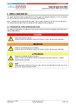 Preview for 4 page of Ergoswiss 901.20034 Operating Instruction