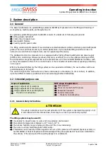 Preview for 5 page of Ergoswiss 901.20034 Operating Instruction