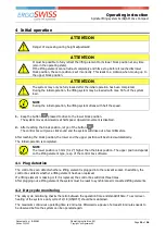 Preview for 15 page of Ergoswiss 901.20034 Operating Instruction