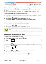 Preview for 17 page of Ergoswiss 901.20034 Operating Instruction