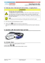 Preview for 19 page of Ergoswiss 901.20034 Operating Instruction