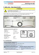 Preview for 22 page of Ergoswiss 901.20034 Operating Instruction