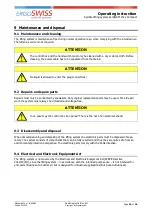 Preview for 23 page of Ergoswiss 901.20034 Operating Instruction