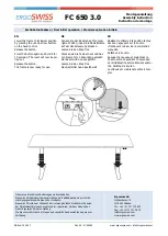 Предварительный просмотр 11 страницы Ergoswiss FC 650 3.0 Assembly Instruction Manual