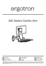 Ergotron 200 Series Combo Arm User Manual предпросмотр