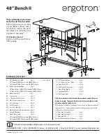 Ergotron 48" Bench II Quick Start Manual preview