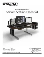 Ergotron Anthro-DNA Steve's Station Essential Assembly Instructions Manual предпросмотр