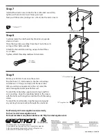 Предварительный просмотр 4 страницы Ergotron Anthro MiniCart GT23 Series Assembly Instructions