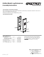 Предварительный просмотр 1 страницы Ergotron AnthroBench 293 Series Assembly Instructions