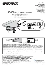 Ergotron C-Clamp Under Mount User Manual предпросмотр