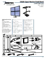 Ergotron DS100 Series Assembly Instructions Manual предпросмотр