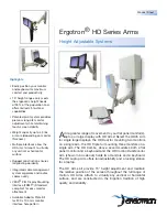 Ergotron Height Adjustable Systems HD Series Arms Product Sheet предпросмотр