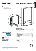 Предварительный просмотр 1 страницы Ergotron Tablet Management Wall Mount 10 Manual