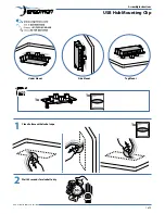 Ergotron USB Hub Mounting Clip Assembly Instructions предпросмотр