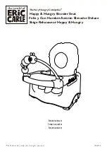 ERIC CARLE Happy & Hungry Booster Seat Instruction Manual preview