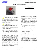 Preview for 1 page of ERICO DAR 275V Installation Instructions