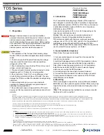 ERICO Pentair TDS Series Instruction Sheet preview