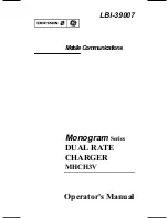 Ericsson GE Monogram MHCH3V Operator'S Manual preview