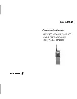 Предварительный просмотр 1 страницы Ericsson AEGIS FDMRTS M-PA NARROWBAND 9600 Operator'S Manual