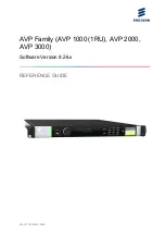 Ericsson AVP 1000 1RU Reference Manual предпросмотр