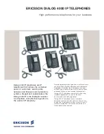 Preview for 1 page of Ericsson DIALOG 4000 Brochure & Specs