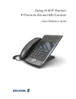 Предварительный просмотр 1 страницы Ericsson Dialog 5446 Quick Reference Manual