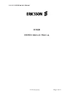 Ericsson DM-20 Interface Manual preview