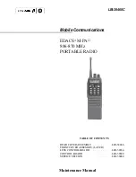 Предварительный просмотр 1 страницы Ericsson EDACS M-PA 806-870 MHz Maintenance Manual