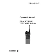 Ericsson EDACS M-RK I Operator'S Manual preview