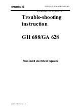 Ericsson GA628 Trouble-Shooting Instruction предпросмотр