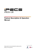 Предварительный просмотр 1 страницы Ericsson iPECS-100 Feature Description And Operation Manual