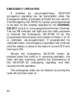 Предварительный просмотр 44 страницы Ericsson KH-500 Operator'S Manual