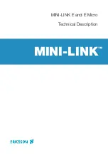 Preview for 1 page of Ericsson MINI-LINK E Technical Description