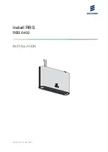 Предварительный просмотр 1 страницы Ericsson RBS 6402 Installation Manual