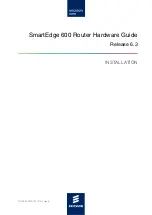 Ericsson SmartEdge 600 Hardware Manual preview