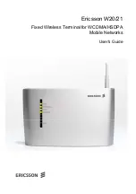 Предварительный просмотр 1 страницы Ericsson W20 User Manual