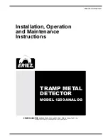 Eriez 1250 ANALOG Installation, Operation And Maintenance Instructions preview