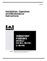 Eriez HD-46C Installation, Operation And Maintenance Instructions preview