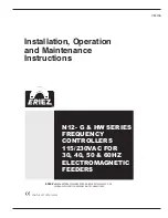 Preview for 1 page of Eriez N12-G Series Installation, Operation And Maintenance Instructions