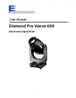 ERIK NELSON ENTERTAINMENT Diamond Pro Venue 600 User Manual предпросмотр