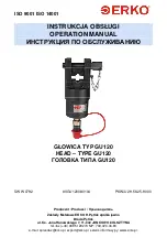 ERKO GU120 Operation Manual предпросмотр