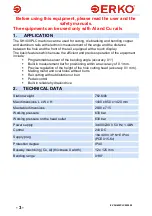 Preview for 4 page of ERKO SH400PLC Operation Manual