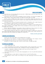 Preview for 4 page of ERLIT ER4508TP-C3 Installation And Operation Instruction Manual