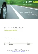ERM 2G-StarLink TrackerSF Installation Manual preview