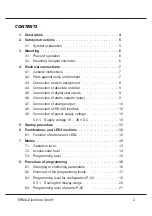 Предварительный просмотр 3 страницы Erma Electronic SSI 9001 Instruction Manual