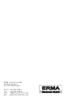 Preview for 35 page of Erma Electronic SSI 9002 Instruction Manual