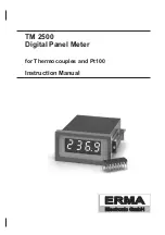 Предварительный просмотр 1 страницы Erma Electronic TM 2500 Instruction Manual