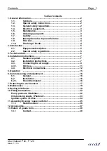 Предварительный просмотр 3 страницы ermaf P 100 User Manual And Maintenance Instruction