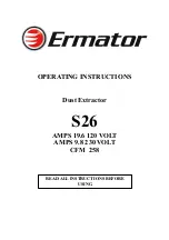 Preview for 1 page of Ermator S26 Operating Instructions Manual